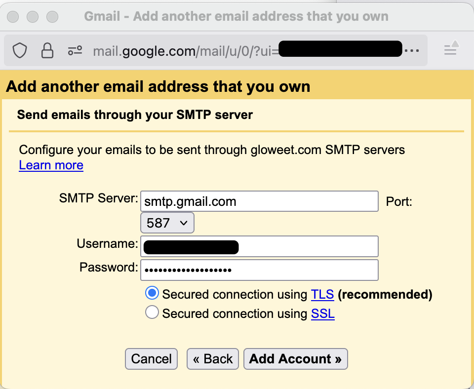 SMTP Config